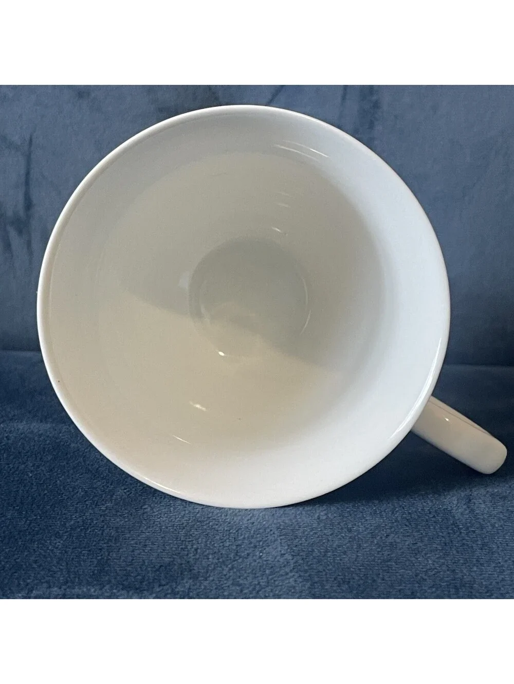 Anthropologie Pedestal Coffee Mug Tea Cup Initial J Black White Floral Fancy